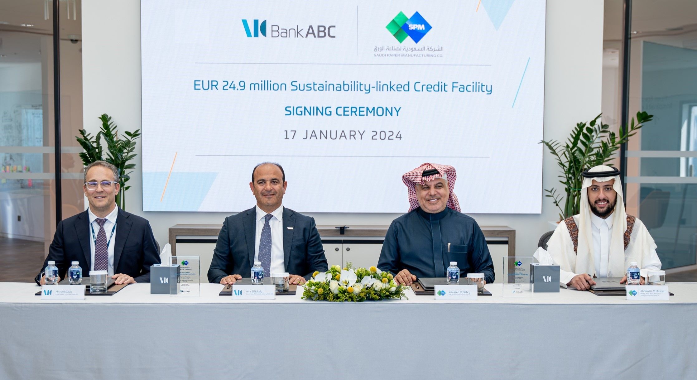 Bank ABC closes a EUR 24.9 million sustainabilitylinked credit